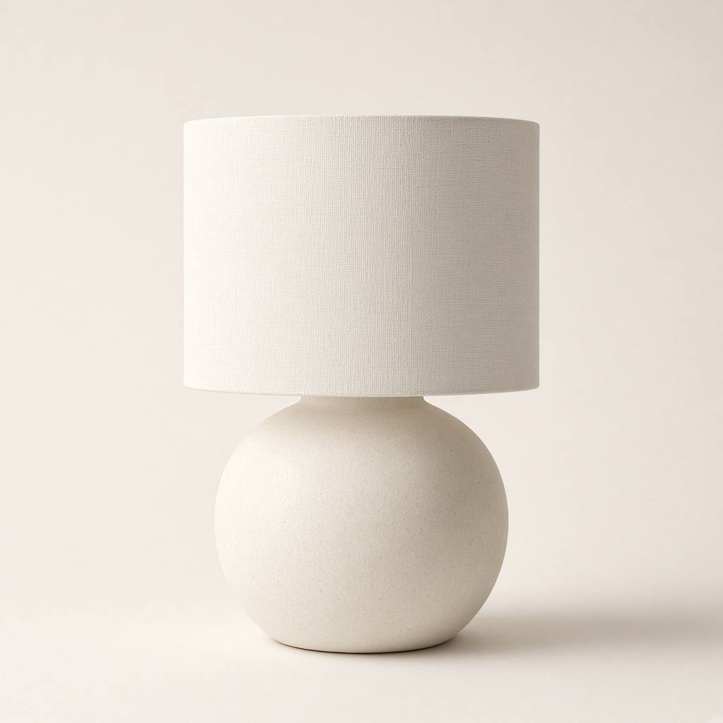 Linen Drum Table Lamp